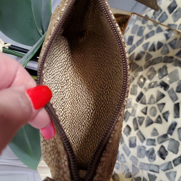 Elegant Brown Partridge Suede Leather Borbonese Small Crossbody bag for Women - Picture 6 of 10